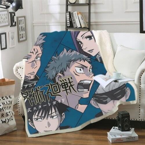 3D Anime Printed Ultra-Soft Micro Fleece Blanket Flannel Throw Sherpa Bedspread For Bedding Sofa Decor Home