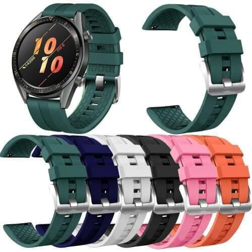 For Huawei Watch GT2 46mm Silicone Strap Solid Color Bracelet Watchbands Smart Watches Bands GT 2