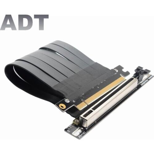 Riser High Speed PCI-E 3.0 GEN3 PCI-E 16X Extender Riser GPU Extension Cable Cornered Top 90 Degree for RTX 2080Ti Graphics Card