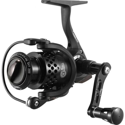 2000-6000 Series Fishing Reel 11 + 1BB 5.1:1/5.5:1 Spinning Fishing Reel Lightweight Fishing Wheel with Foldable Handle B167