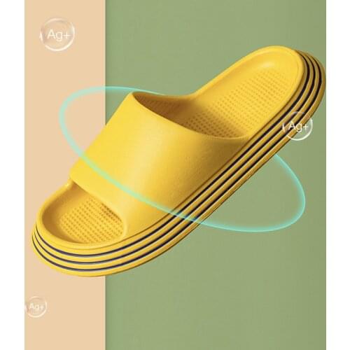 Summer Slippers Shower Sandal EVA Massage Drainage Holes Non-Slip Light Bathroom Indoor Women Men Flip Flops Pool Shoes Slide