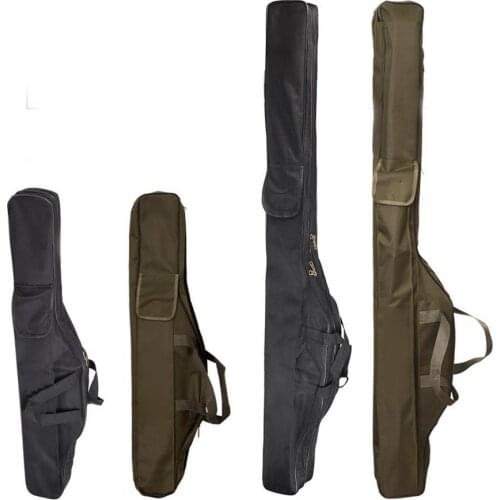 Fishing Rod Storage Bag Oxford Cloth Multifunctional Portable Foldable Fishing Rod Carrier Fish Pole Tools Storage Bag Case