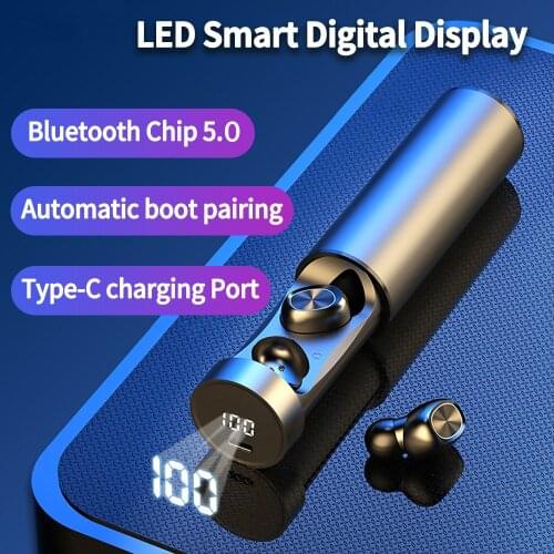 TWS Wireless Earbuds 8D Stereo Mini Bluetooth Earphone 5.0 With Mic Waterproof Earphones HIFI Sport Earphone For Headset Gamer