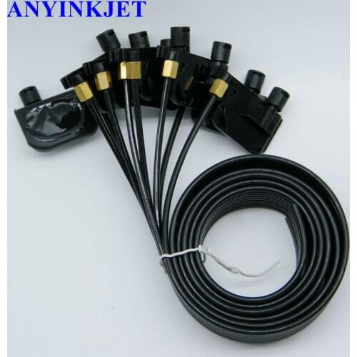 2m 8 Color UV Ink Small Damper dumper with Tube Hose Pipe With Screw Nuts For Epson DX4 Roland SP540 Mimaki JV3 printer