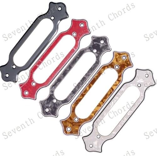 2 Pcs Single Coil Pickup Changed into Acoustic Guitar Sound Hole Pickups Support Bracket Cover Single Coil Pickup Ring Plates