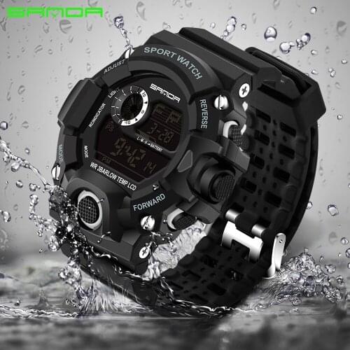 2019 Fashion Sports Digital Watch Men Diving Sport LED Clock for Men Waterproof Geneva Military Watches Relojes hombre 326