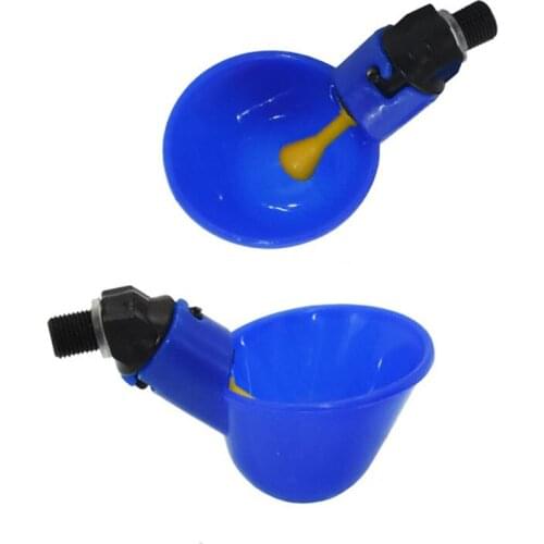 3 pcs Automatic Quail Drinker Chicken Waterer Bowl With Yellow Nipple Farm poultry drinking water system Poultry supplies