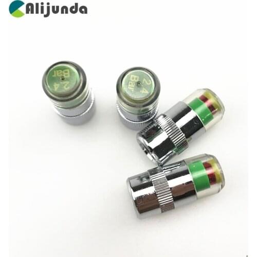 4PCS Tire Pressure Detecting Cap Visible Alarm Monitor Indicator Car Accessories for Peugeot 206 207 208 301 307 308 407 2008 30