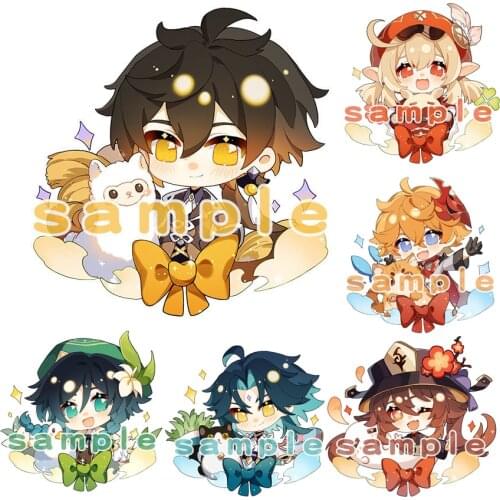 Anime Genshin Impact Keychain Venti Hutao Zhongli Diluc Xiao Man Key Chain for Women Accessories Cute Bag Pendant Key Ring Gifts