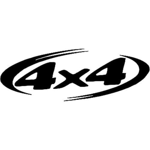 Car Sticker Personalized 4X4 OFF ROAD Creative PVC Decal Car Decoration Accessories Sticker Creative Black/White, 15cm*5cm