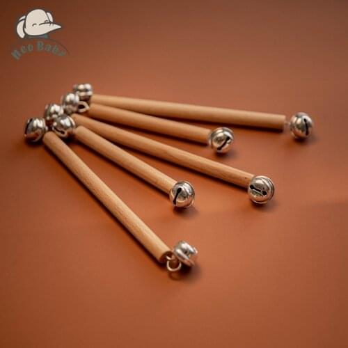 3pc Wooden Rattle Sticks For Children Newborn Baby Toy 0-12 Months Food Safety Grade Babies Accessories Interactive Toys for kid