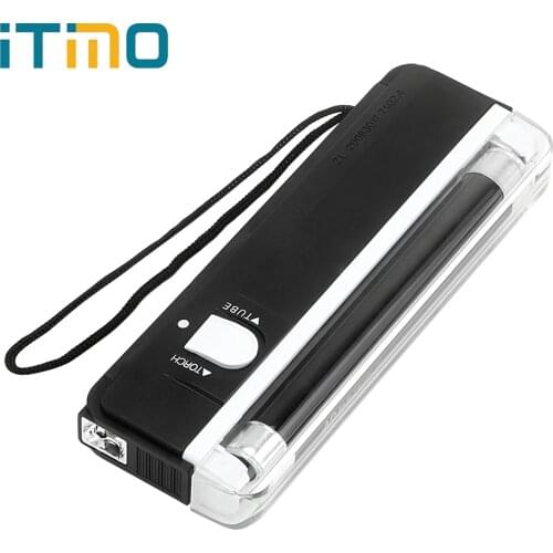 ITimo Ultraviolet UV Light For Marker Checker Cash Detection Handheld Torches Flashlight LED Blacklight Portable Lighting