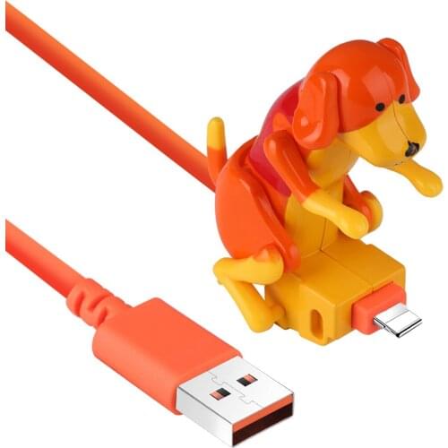 Funny Humping Dog Fast Charger Cable Charging Line Cute Fast Charging Power Cable Dropshipping 1.2 M for iPhone Type C Android