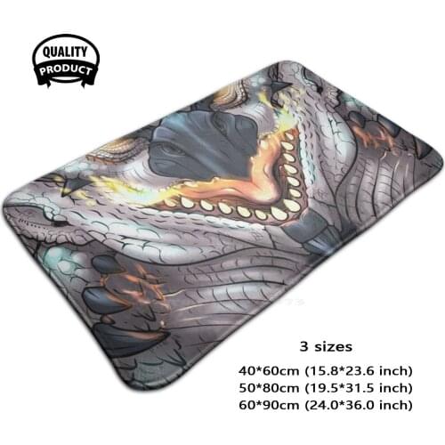 Rat : Silver Monster Hunter World Face 3 Sizes Home Rug Room Carpet Flying Wyvern Rat Silver Sun Monster Hunter World Mhw