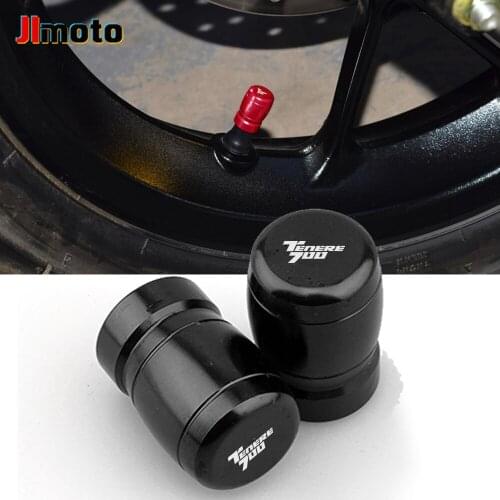 With Logo "TENERE 700" Motorcycle CNC Wheel Tire Valve Cap Cover Accessories For YAMAHA TENERE 700 Tenere700 All Years 2020 2021