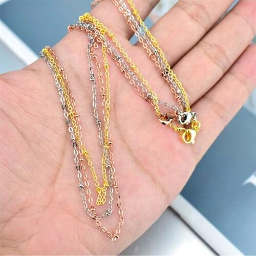 O word chain fashion new titanium steel necklace o word stainless steel chain necklace popular necklace hot sale