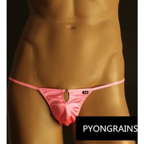 New mens sexy bikini mens gay underwear mens T-shaped thong thong mens briefs mens sense of U pocket underwear