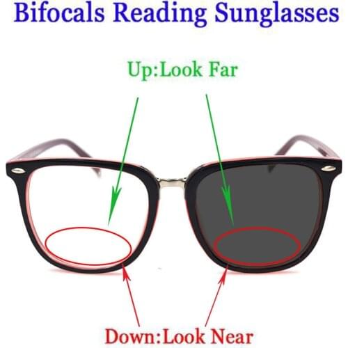New TR90 Intelligent Photochromic Bifocals Reading Glasses Magnifier For Women Men Look Near Far Presbyopic Sunglasses