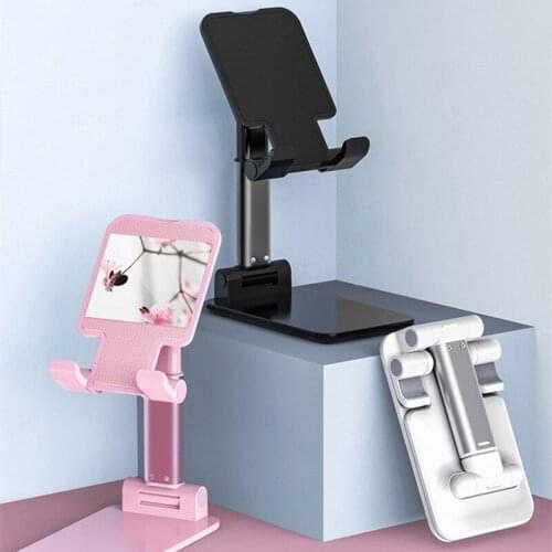 Portable Desk Mobile Phone Holder Stand For iPhone iPad Xiaomi Adjustable Desktop Tablet Holder Universal Table Cell Phone Stand