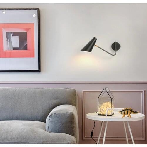 Simple modern Foldable wall lights long swing arm Adjustable Aluminum sconces lamps Telescopic wall lights for bedroom