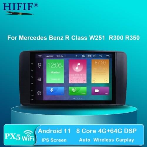 DSP 9 inch 8 CORE Android 10 4G Ram 32G Rom CarRadio GPS Navigation For Mercedes Benz R Class W251 R300 R350 R63 3G/4G/CanBus