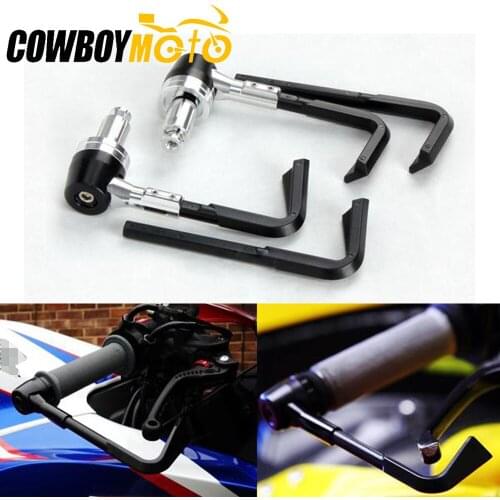 7/8" 22mm Motorcycle Adjustable Brake Clutch Lever Protector Hand Guards Brush Shatter-resistant Falling Protection Front Brake