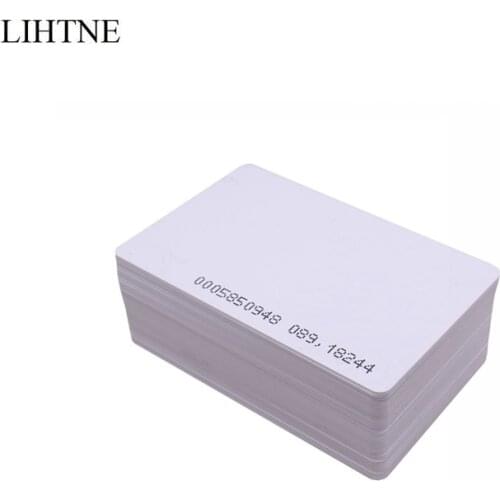 100PCS RFID 125KHz EM4100 TK4100 ID Cards for Time Attendance System Access Control System