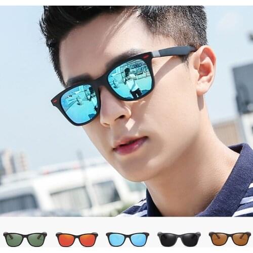 Men Outdoor Sports Colorful Red Rice Nail Polarizing Sunglasses Women Large Square Decorative Pattern Sunglasses