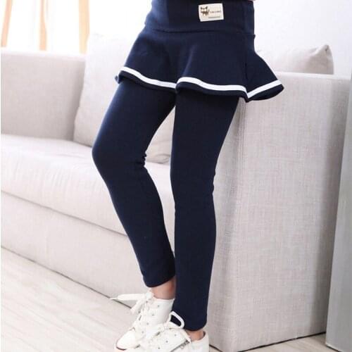 2019 Fall Girl Sprot Legging Skirt-pants Cake Skirt Baby Girl Fall Leggings Childrens Girls Skirt Pant for 3-8 Years