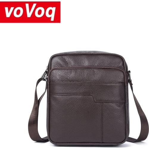 2020New Luxury Fashion Leather Male Casual Shoulder Messenger Bag Cowhide Fashion Cross-body Bag 8" Pad Tote Mochila Satchel Bag