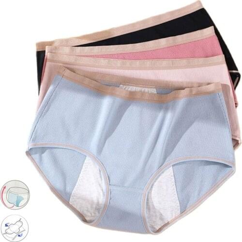 Panties for Menstruation Cotton Menstrual Panties Plus Size Culottes Menstruelles leak-proof Femme Culottes Menstruelles