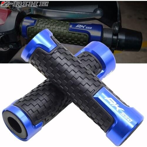 Motorcycle 22mm 7/8" CNC Aluminum Handlebar Hand Grips Rubber Gel Grip Accessories For KYMCO AK550 AK 550 ABS 2017 2018 2019