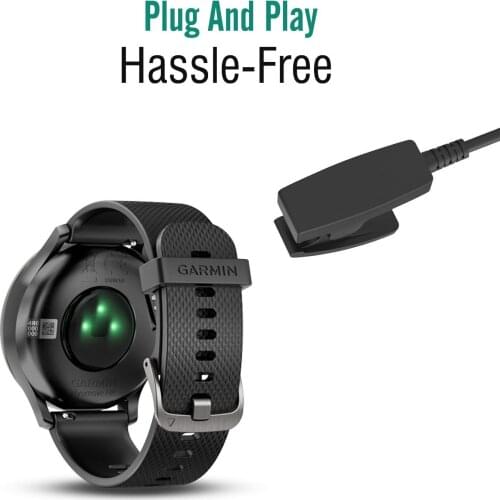 USB Charging Cable Cord Dock Charger for Garmin Forerunner 35 645 /Approach s20 / vivomove hr / Lily