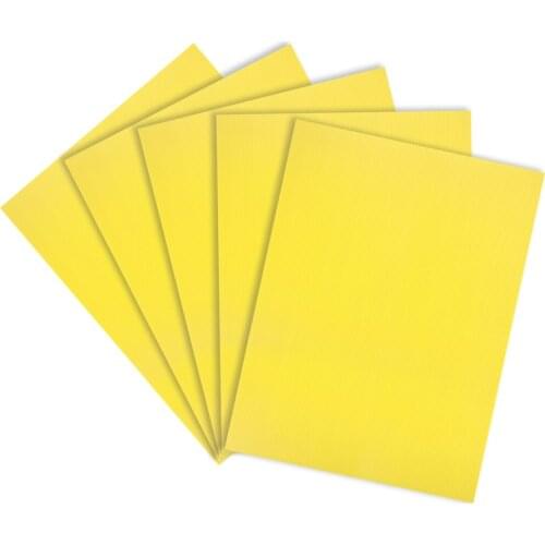 Uxcell Corrugated Plastic Sheets,3mm Yellow Blank Yard Lawn Signs,12Inch x 16Inch 5pcs