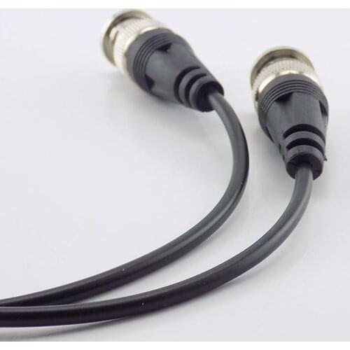 1Pc BNC Female Connector to Female Adapter DC Power Pigtail Cable CCTV Line BNC Connectors Wire for CCTV Camera Security System