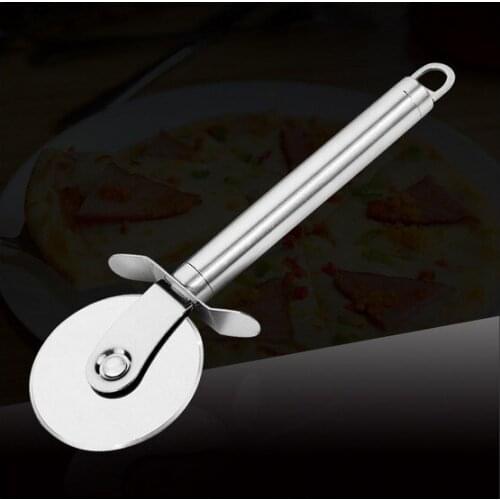 1PC Stainless Steel Pizza Cutter Round Shape Pizza Wheels Cutters Cake Bread Round Knife Cutter Pizza Tools KX 167