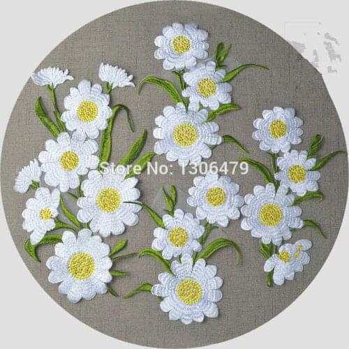 3D Collar Embroidered Lace Applique Fabric Wedding Dress Accessories DIY Sew Cloth Lace Decorative Patch RS1290