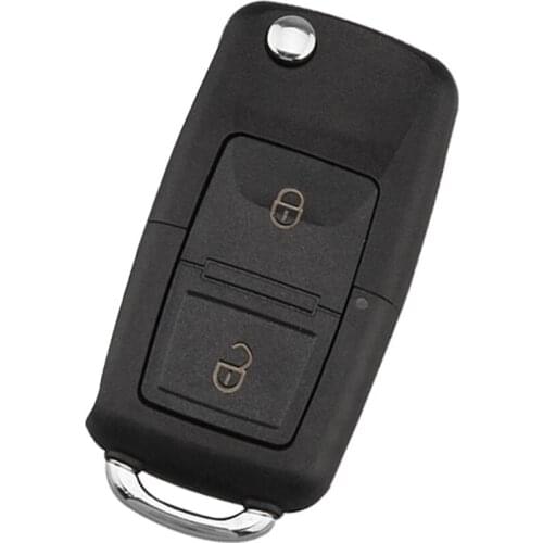 433Mhz 2 Button Car Remote Key Fob ID48 Chip Keyless Entry +Battery for VW