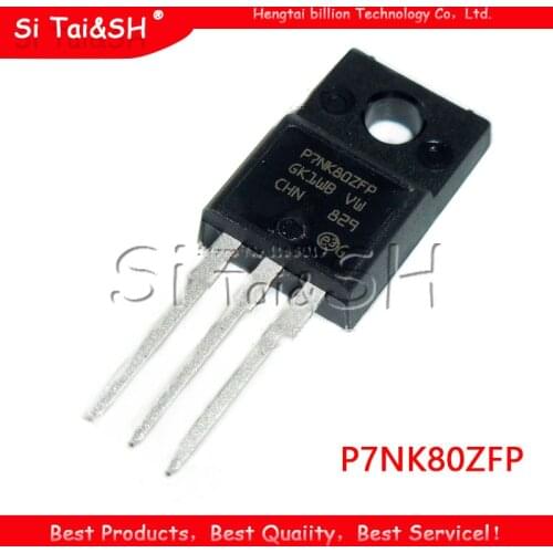 5pcs STP7NK80ZFP TO-220F P7NK80ZFP TO-220 STP7NK80 7A 800V 7NK80 TO-220F new original