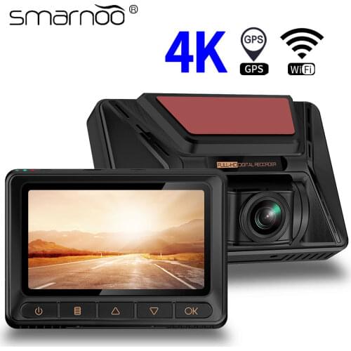 Car DVR Cam 4K 3.0IPS Screen Driving Recorder GPS Tracker 170 Wide Angle Detection WiFi Dashcam Registrar