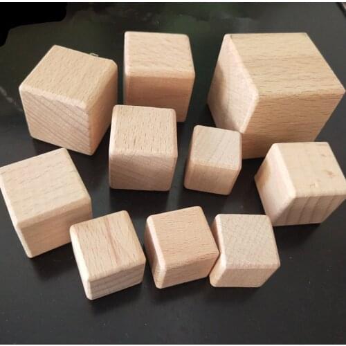 50pcs Wooden Cubes, Unfinished Square Wooden Birch Blocks, Math Wood Square Blocks, Puzzle Making, Crafts, and DIY Projects