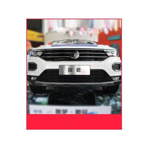For Volkswagen T-ROC 2018-2021 High-quality aluminum alloy Grille Decoration protection car accessories