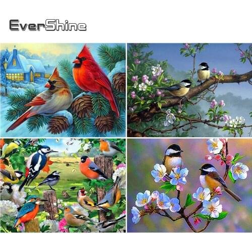 Evershine 5D DIY Diamond Painting Full Square Birds Diamond Embroidery Sale Animals Rhinestones Pictures Diamond Mosaic Beadwork