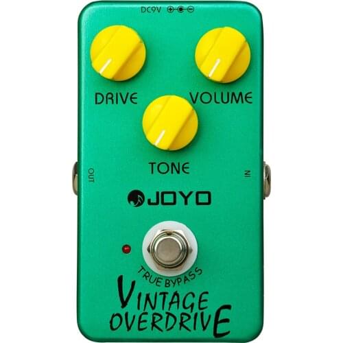 JOYO JF-01 Vintage Overdrive Guitar Effect Pedal with True Bypass Aluminum Alloy Effects Electric Bass Guitar Parts Accessories