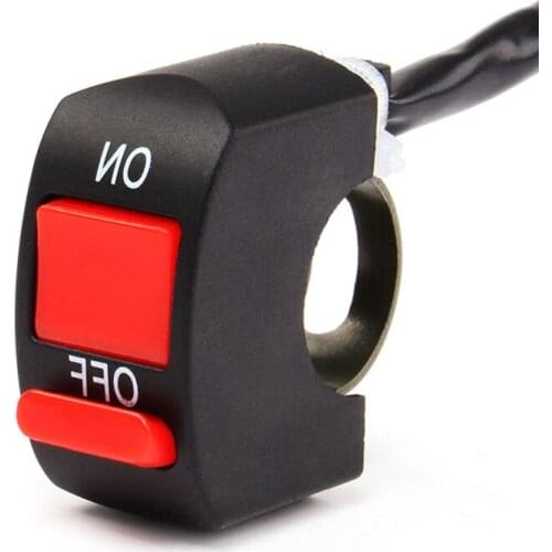 Motorcycle Handlebar Flameout Switch ON OFF Button for ATV Mount Double Flash Dangerous Lamp Switch Controller Motor Accessories