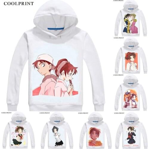 Kazuha Toyama Kirsten Thomas Mens Hoodies Meitantei Conan Case Closed Detective Sweatshirt Streetwear Anime Hoodie Long Hooded