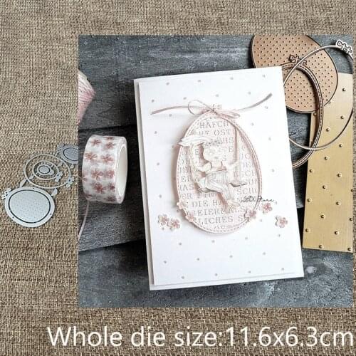 New Design Craft Metal stencil mold Cutting Die easter eggs decoration scrapbook die cuts Album Paper Card Craft Embossing