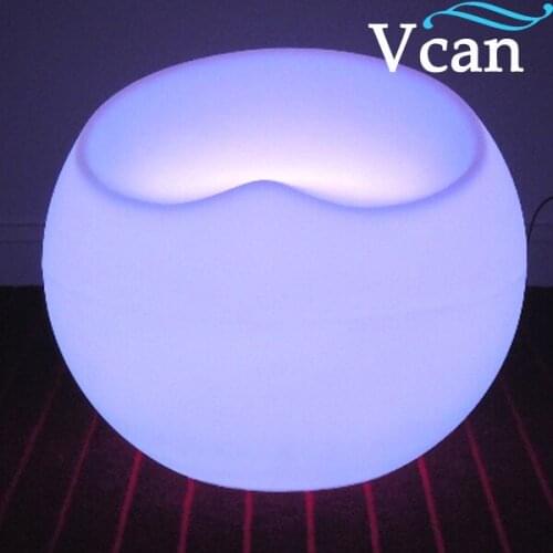 PE Plastic Waterproof Outdoor white red yellow blue flashing strobe change colours Home Garden Seat bar Stool VC-S5647