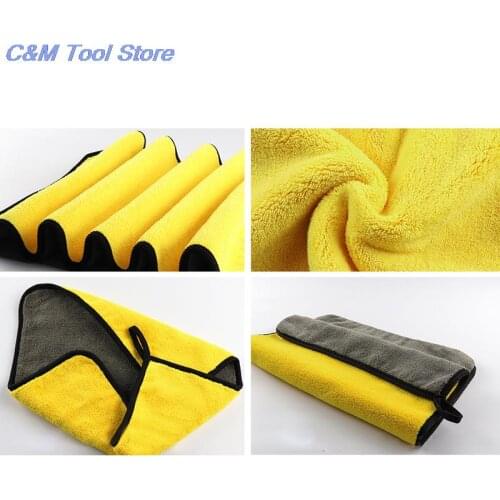 30x30/40/60CM Microfiber Car Cleaning Drying Cloth Hemming Car Care Cloth Detailing Car Wash Towel Auto Wash Towel