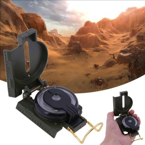 Portable geological compass tactical military multi-function adjustable outdoor compass folding ABS military specifications